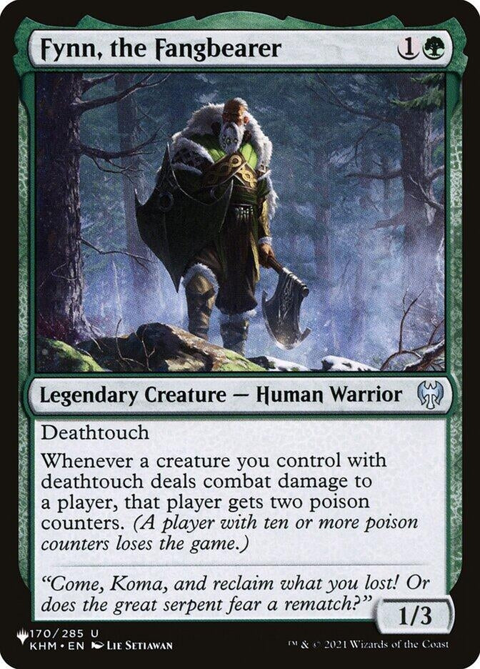 Image for Fynn, the Fangbearer (170/285) [The List Reprints] - Magic: The Gathering