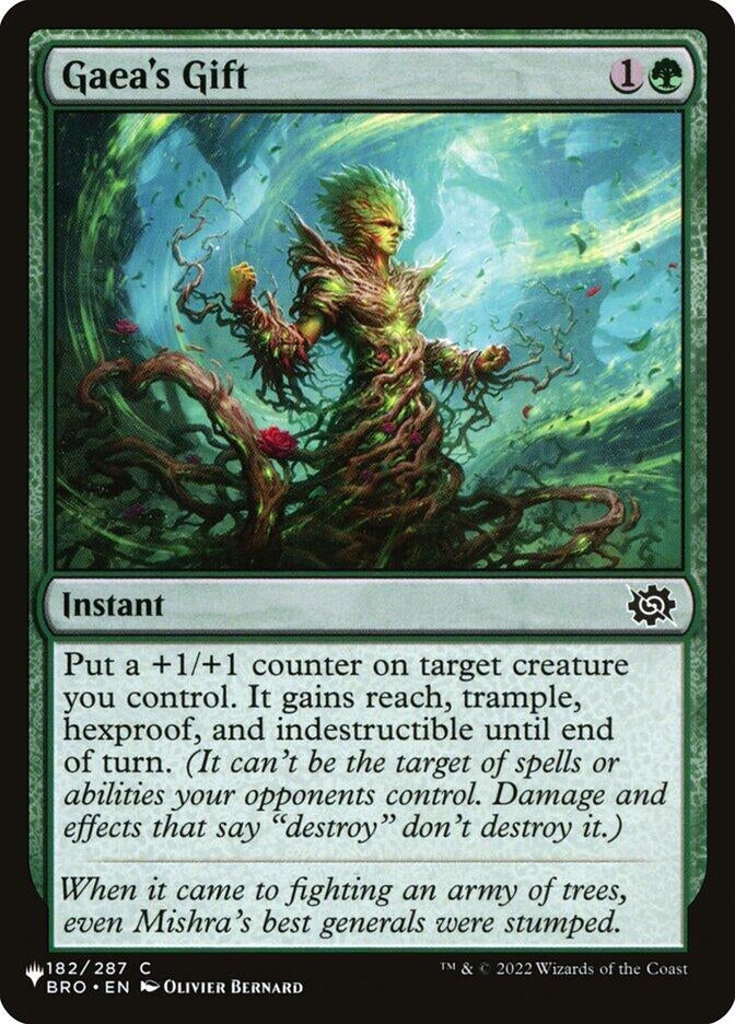 Image for Gaea's Gift (182/012) [The List Reprints] - Magic: The Gathering