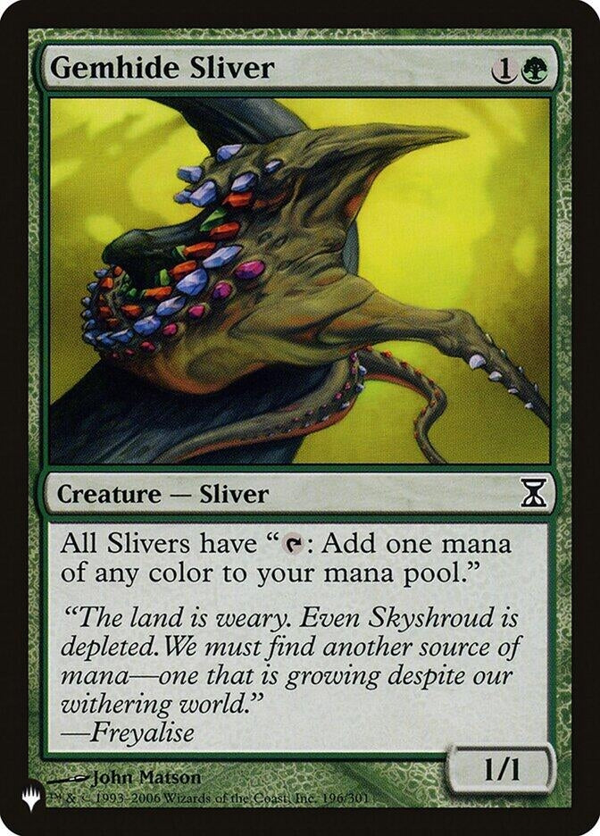 Image for Gemhide Sliver (TSP) (196) [The List Reprints] - Magic: The Gathering