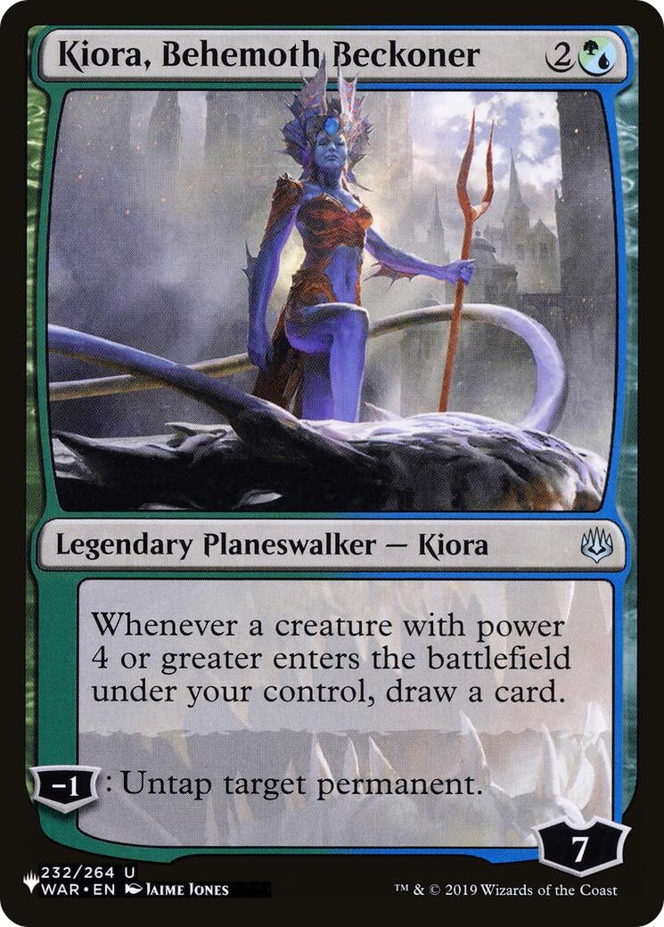 Image for Kiora, Behemoth Beckoner (232/264) [The List Reprints] - Magic: The Gathering