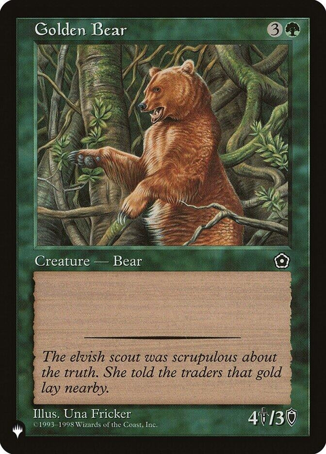 Image for Golden Bear [The List Reprints] - Magic: The Gathering