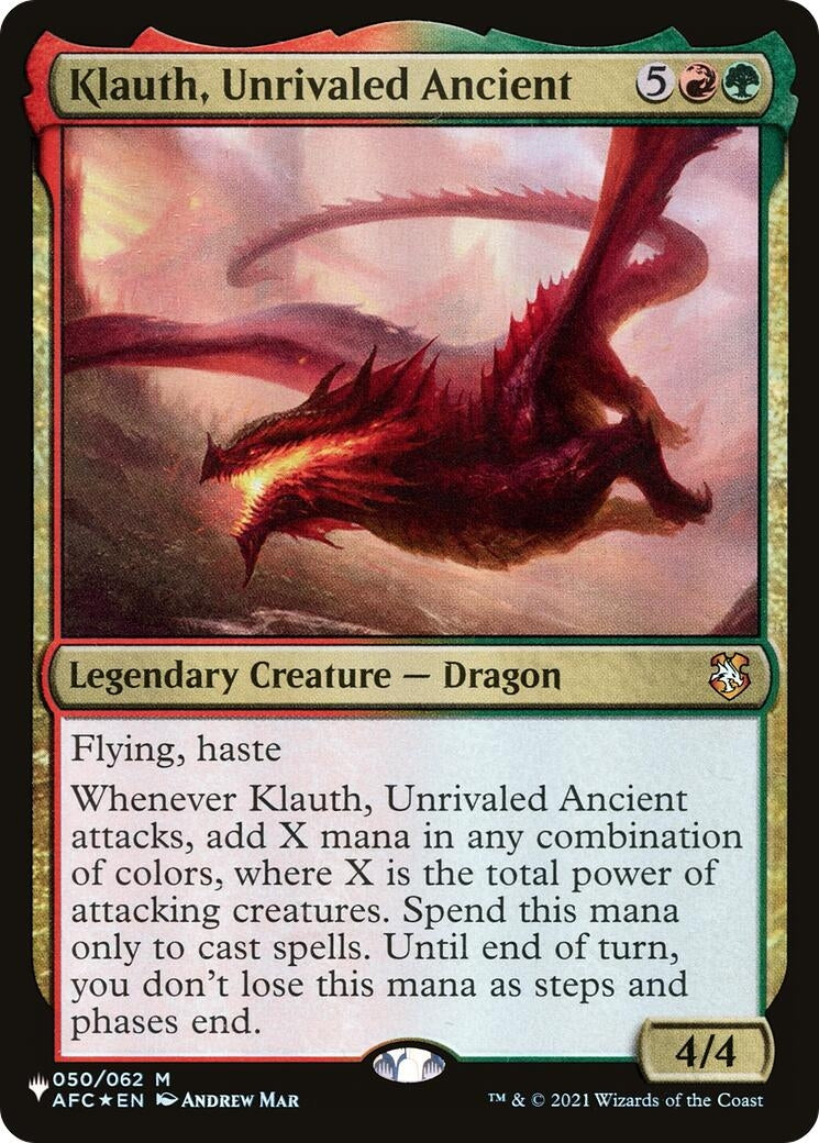 Image for Klauth, Unrivaled Ancient (050/062) [The List Reprints] - Magic: The Gathering
