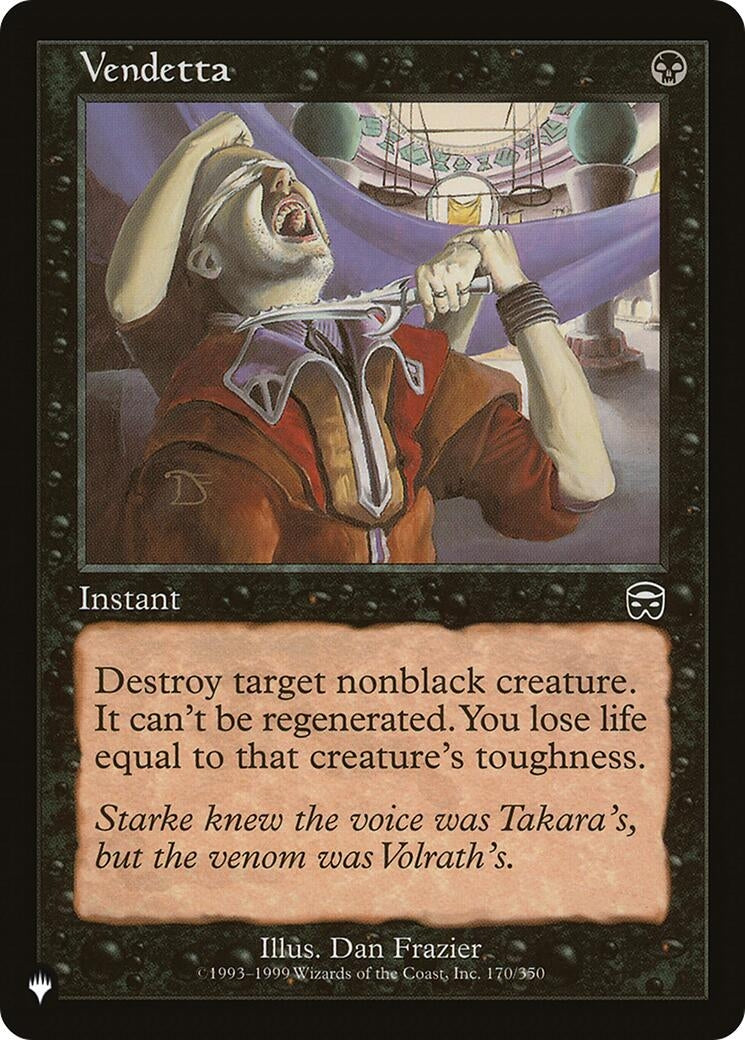 Image for Vendetta (170/350) [The List Reprints] - Magic: The Gathering