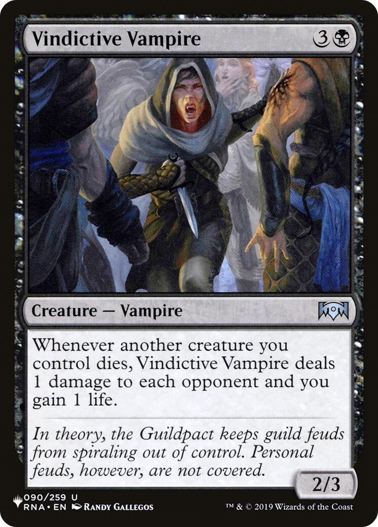 Image for Vindictive Vampire (090/259) [The List Reprints] - Magic: The Gathering