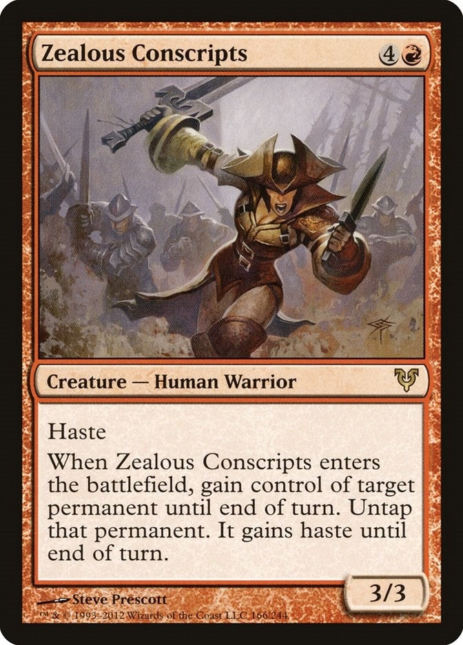 Image for Zealous Conscripts (166) [Avacyn Restored] - Magic: The Gathering