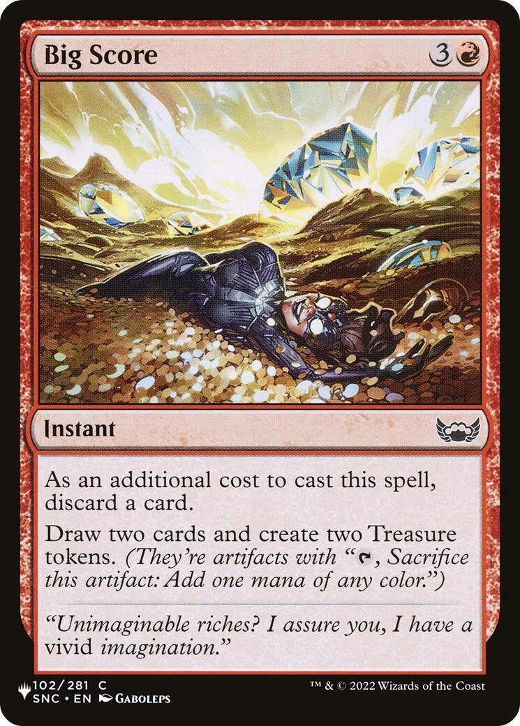 Image for Big Score (102/281) [The List Reprints] - Magic: The Gathering