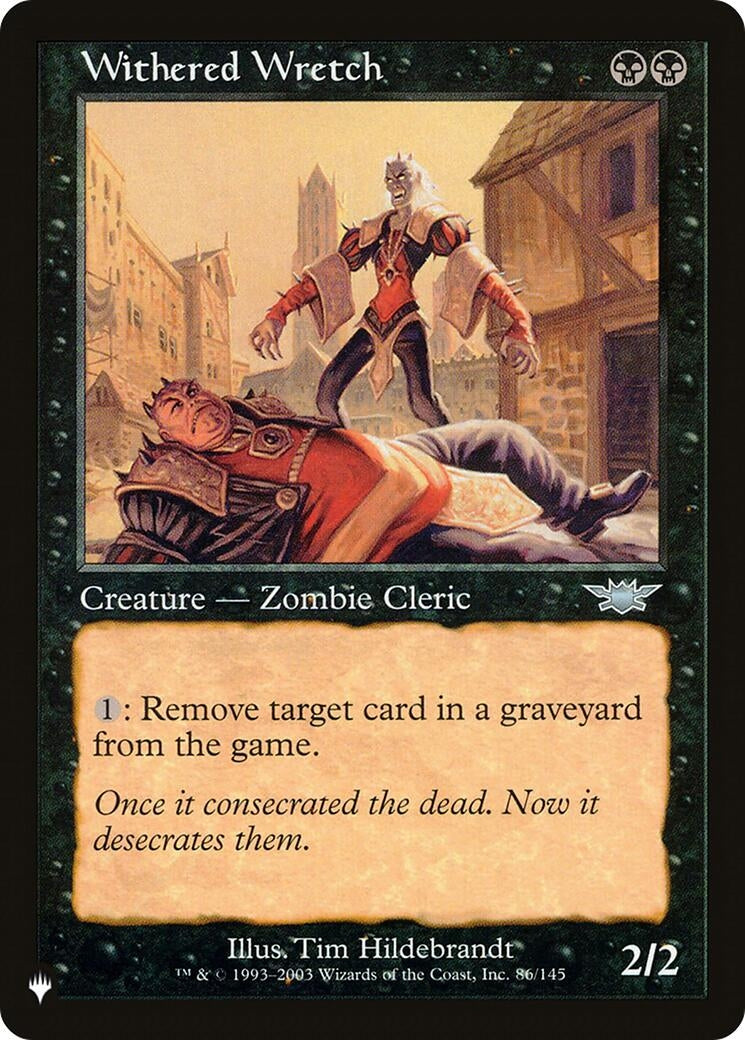 Image for Withered Wretch (86/145) [The List Reprints] - Magic: The Gathering