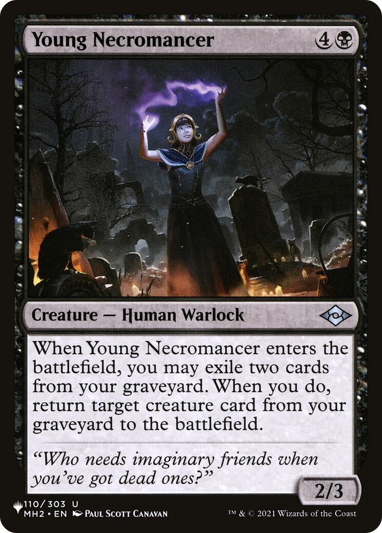 Image for Young Necromancer (110/303) [The List Reprints] - Magic: The Gathering