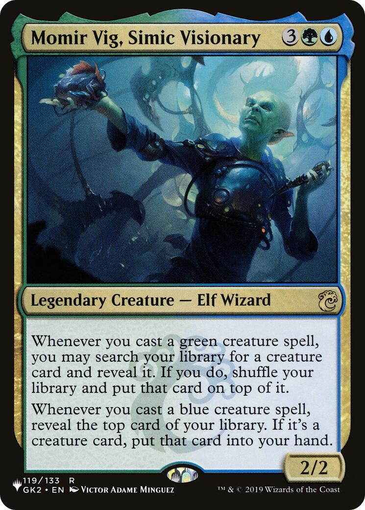 Image for Momir Vig, Simic Visionary (119/133) [The List Reprints] - Magic: The Gathering