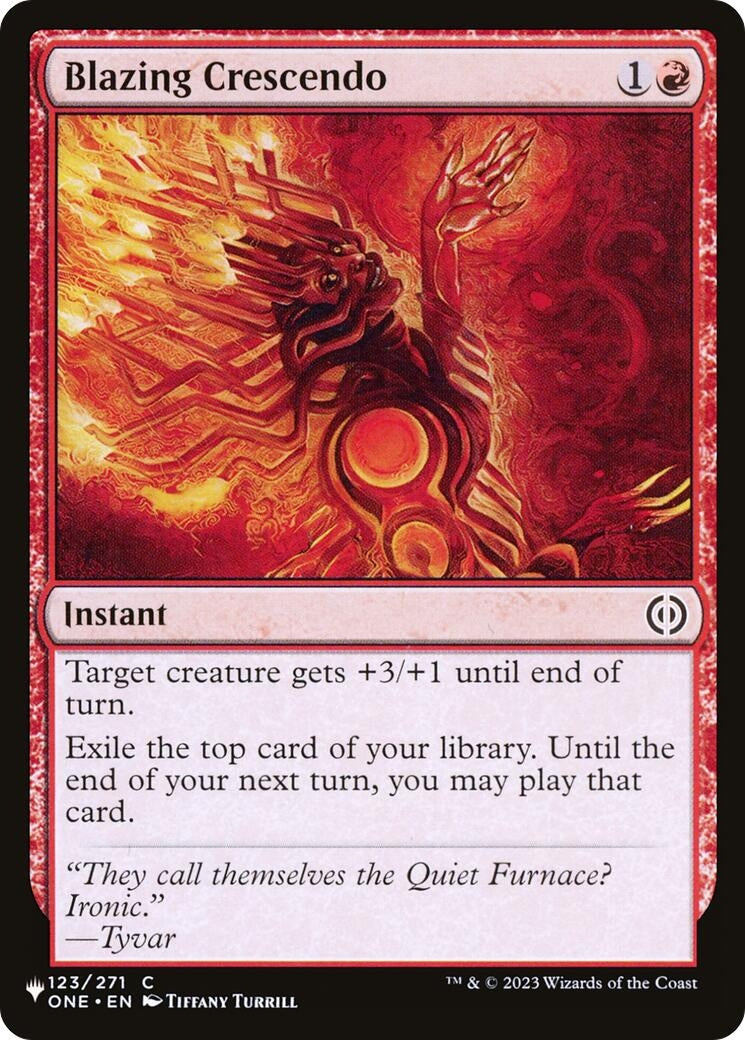 Image for Blazing Crescendo (123/271) [The List Reprints] - Magic: The Gathering