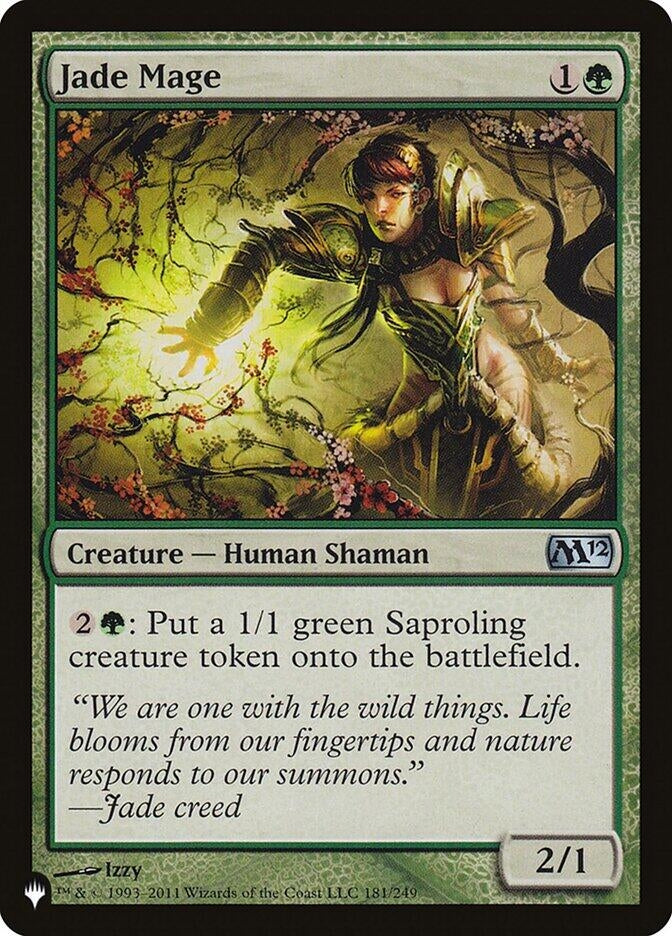 Image for Jade Mage (181/249) [The List Reprints] - Magic: The Gathering