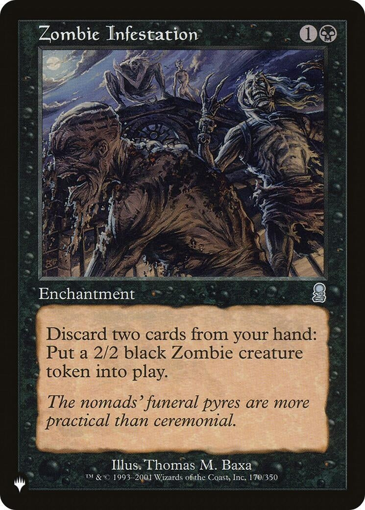Image for Zombie Infestation (170/350) [The List Reprints] - Magic: The Gathering