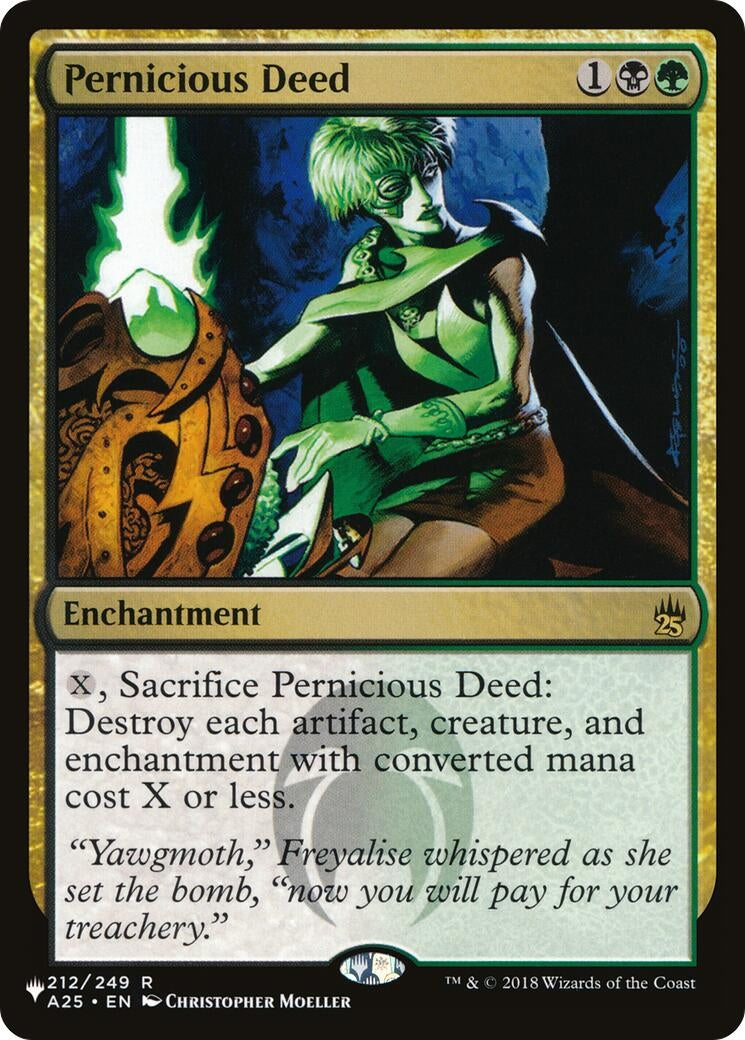 Image for Pernicious Deed (212/249) [The List Reprints] - Magic: The Gathering