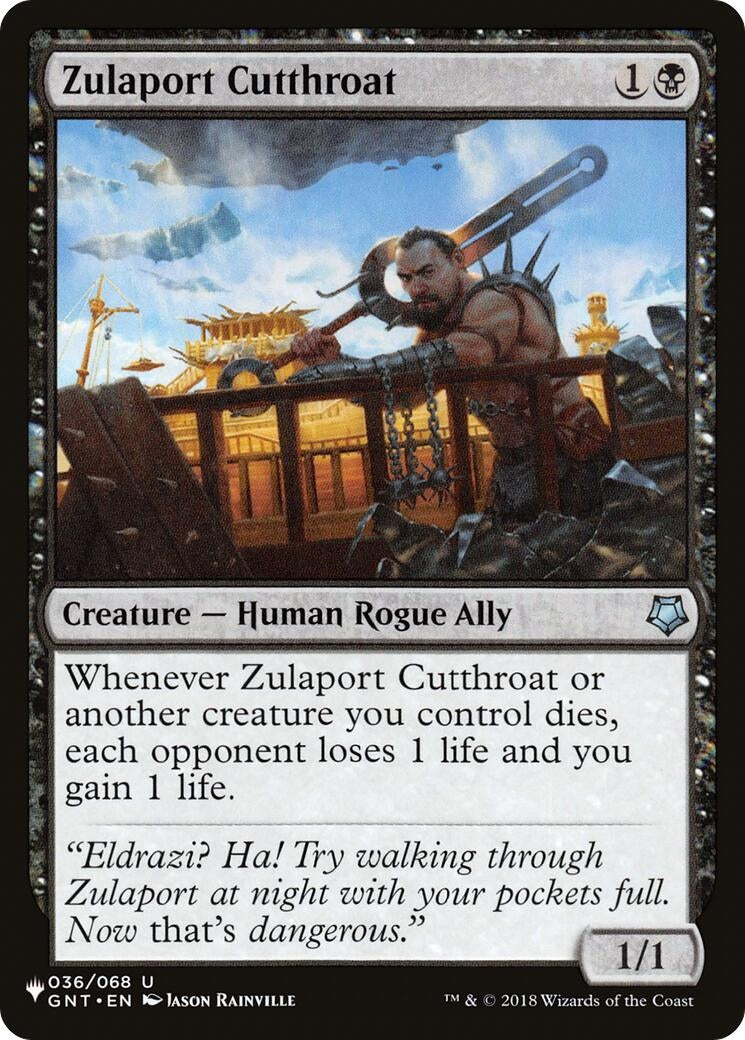 Image for Zulaport Cutthroat (036/068) [The List Reprints] - Magic: The Gathering