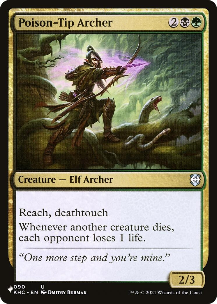 Image for Poison-Tip Archer (090) [The List Reprints] - Magic: The Gathering