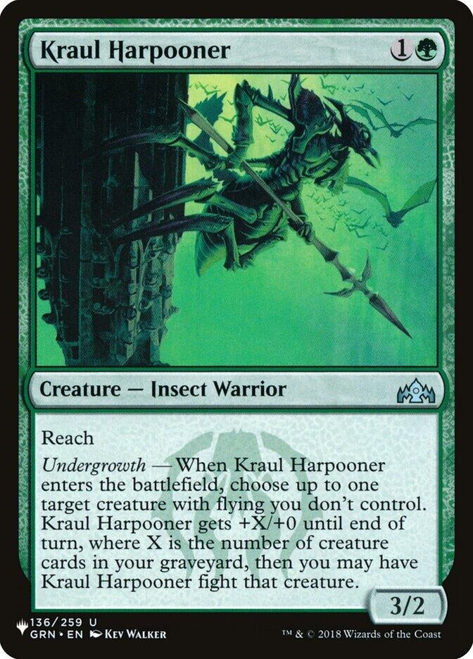 Image for Kraul Harpooner (136/259) [The List Reprints] - Magic: The Gathering