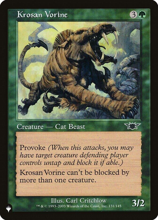 Image for Krosan Vorine (131/145) [The List Reprints] - Magic: The Gathering