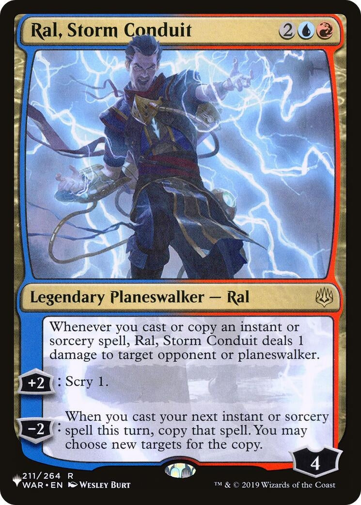 Image for Ral, Storm Conduit (211/264) [The List Reprints] - Magic: The Gathering