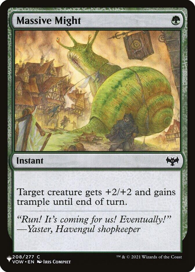 Image for Massive Might (208/277) [The List Reprints] - Magic: The Gathering