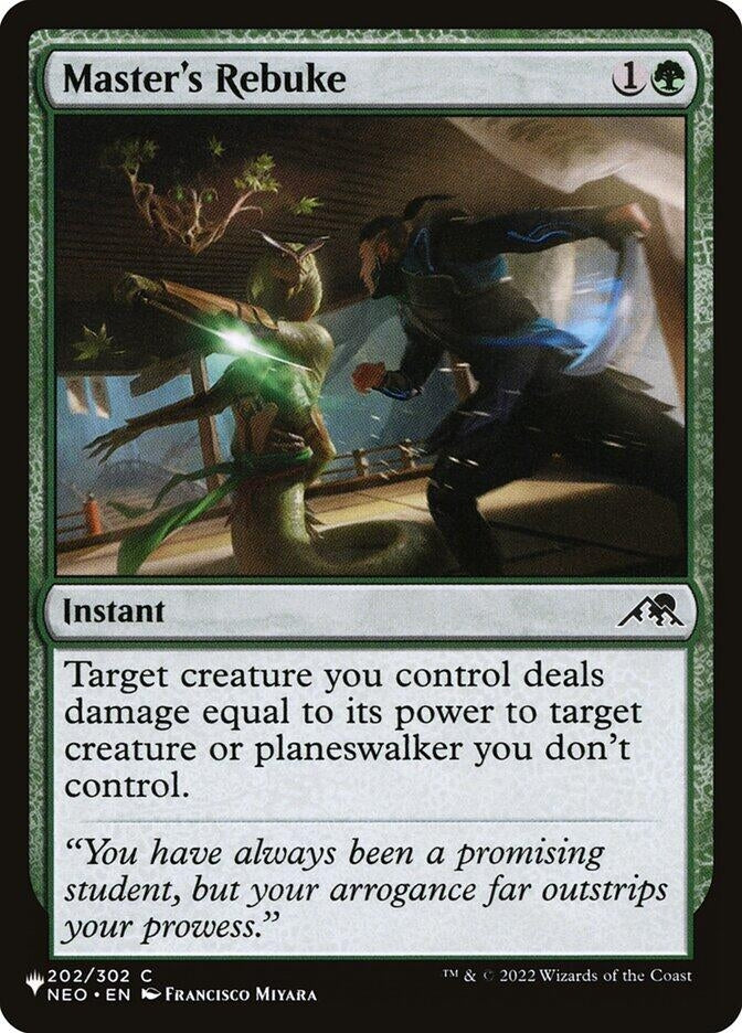 Image for Master's Rebuke (202/302) [The List Reprints] - Magic: The Gathering