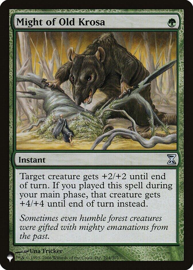 Image for Might of Old Krosa (204/301) [The List Reprints] - Magic: The Gathering