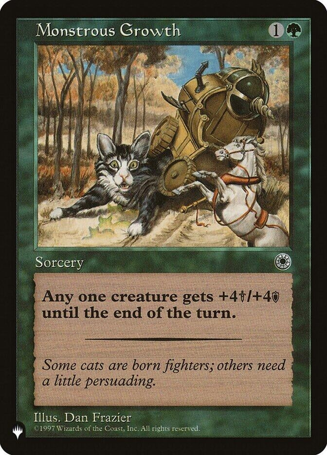 Image for Monstrous Growth (Flavor Text) [The List Reprints] - Magic: The Gathering