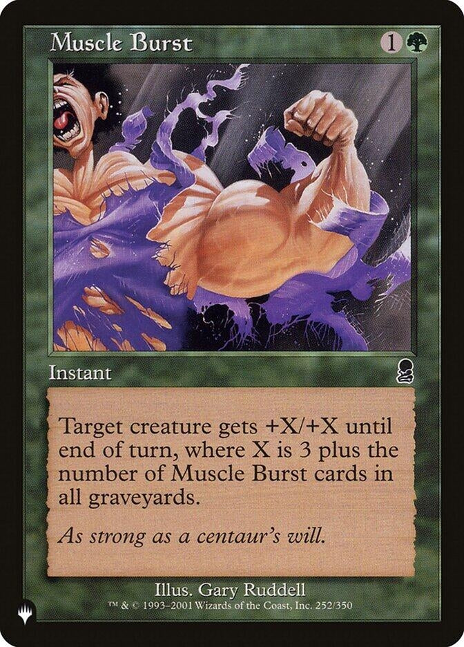 Image for Muscle Burst (252/350) [The List Reprints] - Magic: The Gathering