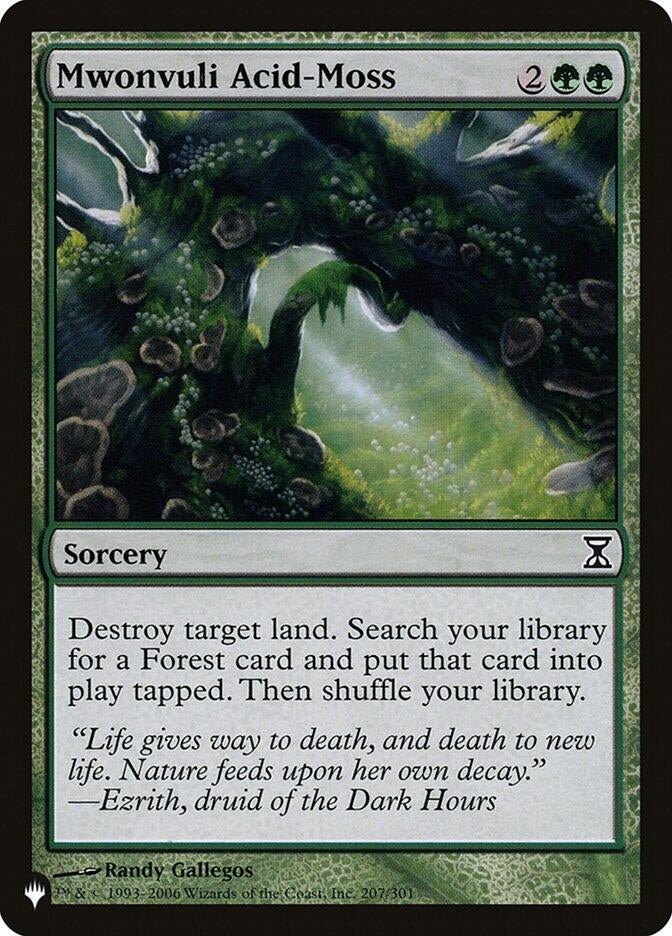 Image for Mwonvuli Acid-Moss (207/301) [The List Reprints] - Magic: The Gathering