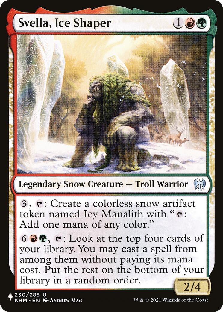 Image for Svella, Ice Shaper (230/285) [The List Reprints] - Magic: The Gathering