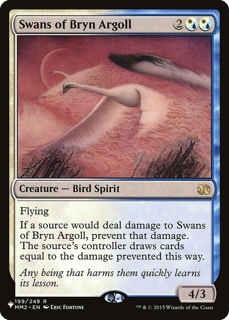 Image for Swans of Bryn Argoll (199/249) [The List Reprints] - Magic: The Gathering