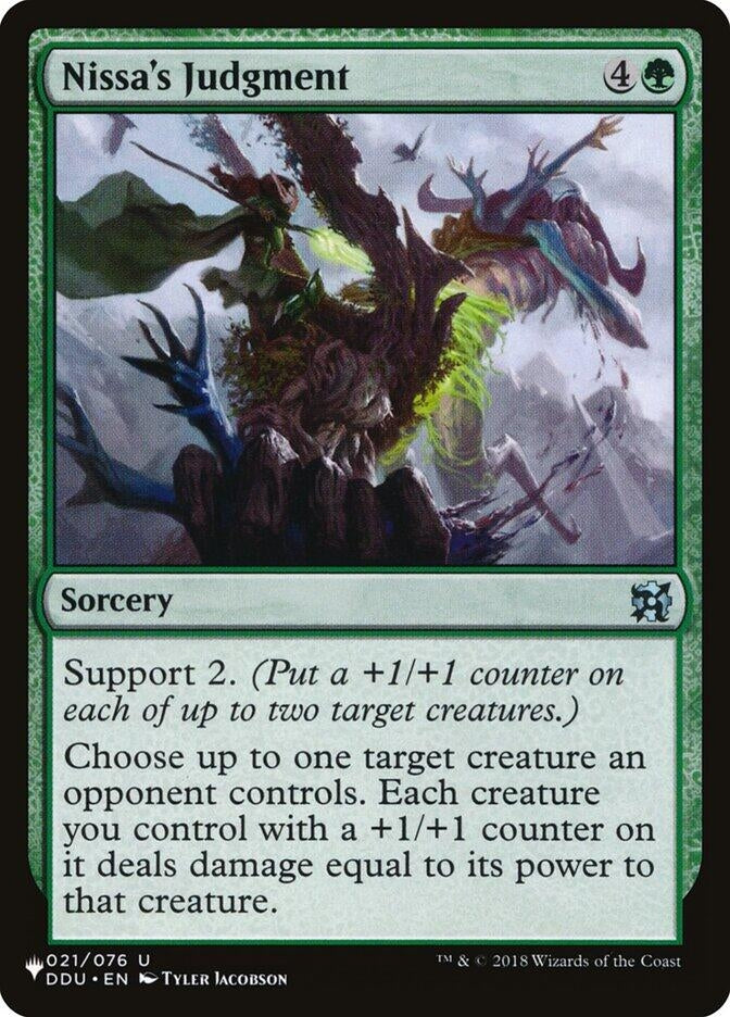 Image for Nissa's Judgment (021/076) [The List Reprints] - Magic: The Gathering