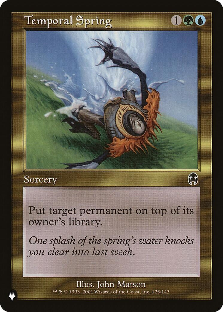 Image for Temporal Spring (125/143) [The List Reprints] - Magic: The Gathering