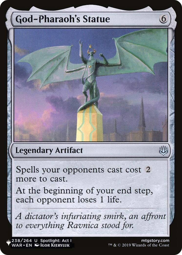 Image for God-Pharaoh's Statue (238/264) [The List Reprints] - Magic: The Gathering