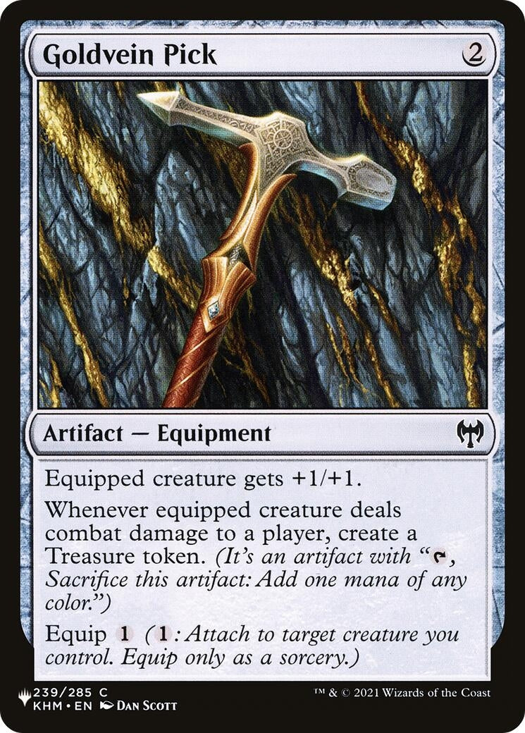 Image for Goldvein Pick (239/285) [The List Reprints] - Magic: The Gathering