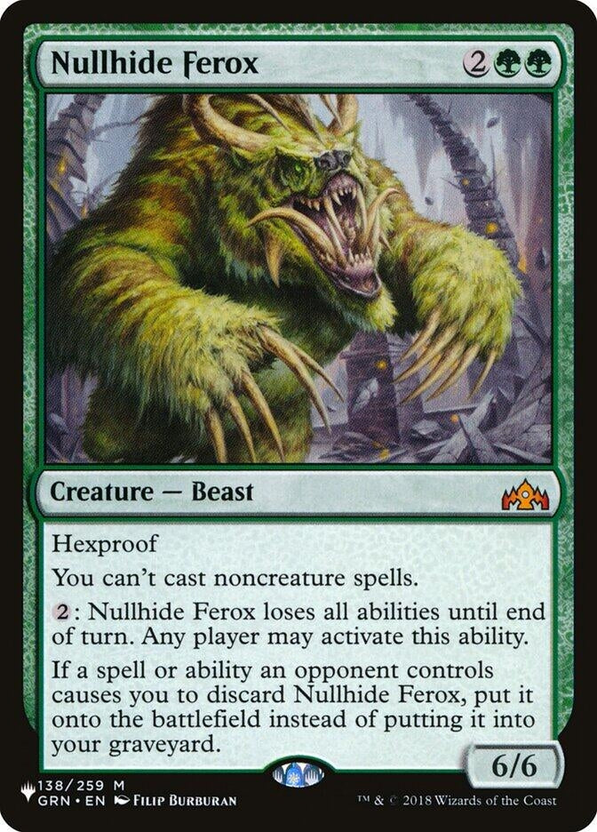 Image for Nullhide Ferox (138/259) [The List Reprints] - Magic: The Gathering