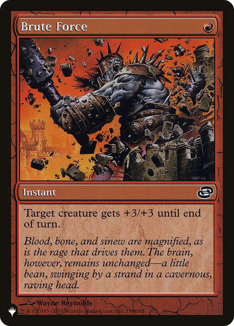 Image for Brute Force (116/165) [The List Reprints] - Magic: The Gathering