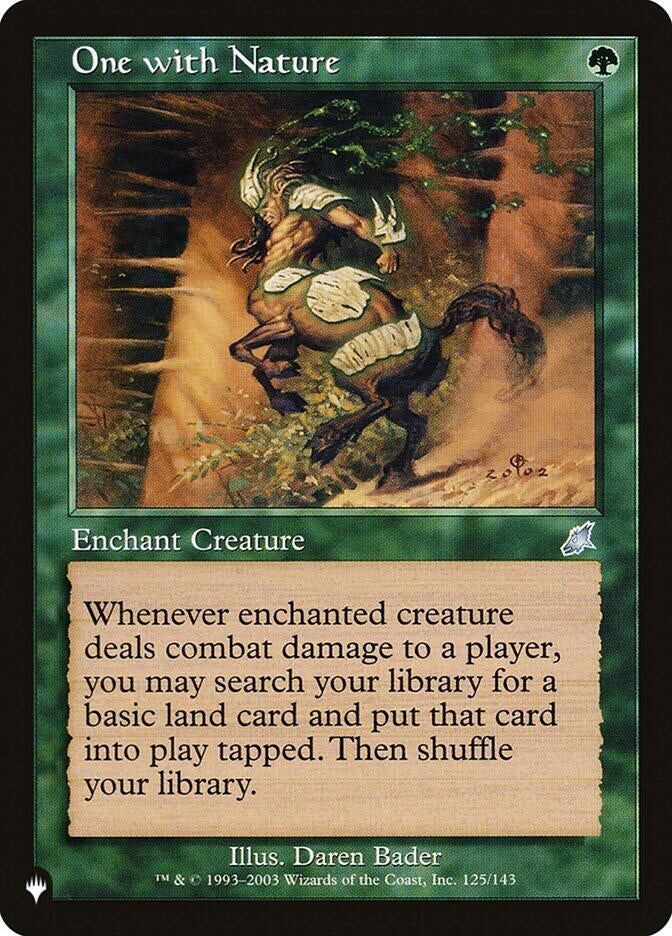 Image for One with Nature (125/143) [The List Reprints] - Magic: The Gathering