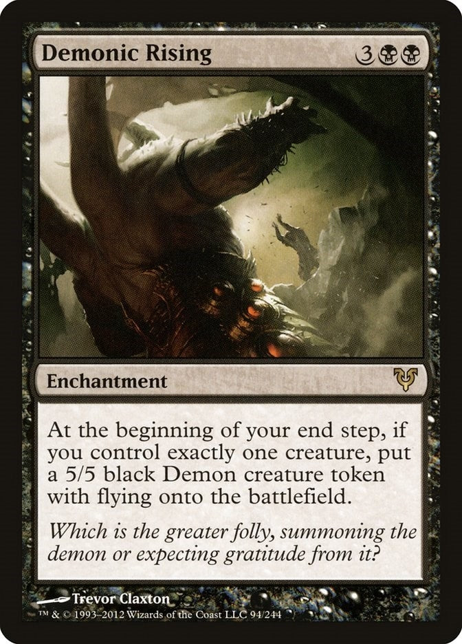 Image for Demonic Rising (94) [Avacyn Restored] - Magic: The Gathering