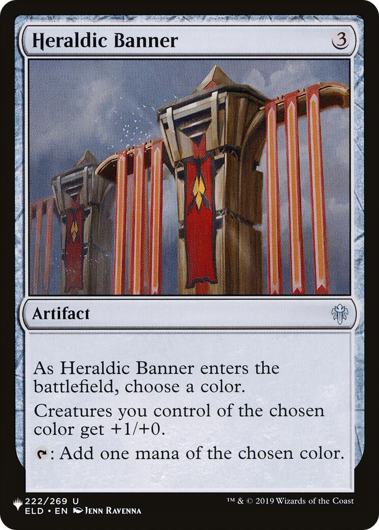 Image for Heraldic Banner (222/269) [The List Reprints] - Magic: The Gathering