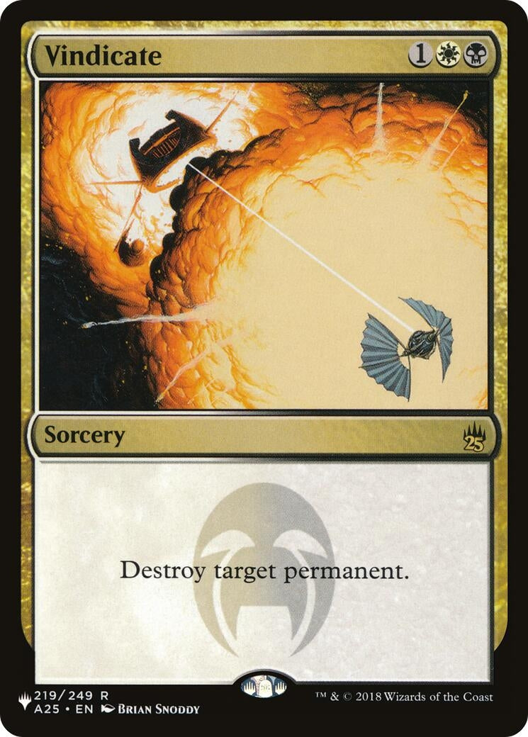 Image for Vindicate (219/249) [The List Reprints] - Magic: The Gathering