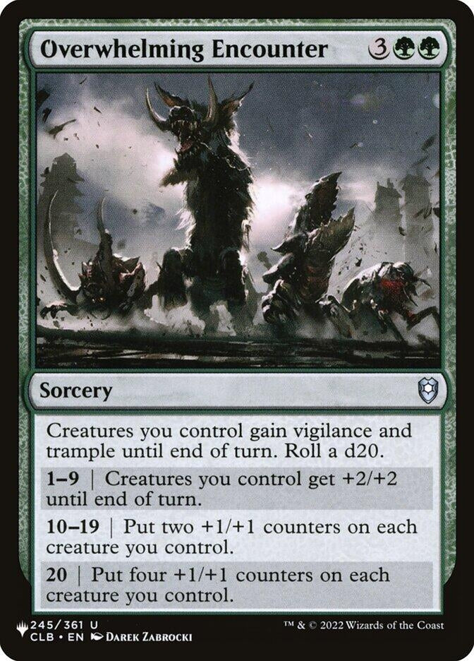 Image for Overwhelming Encounter (245/361) [The List Reprints] - Magic: The Gathering