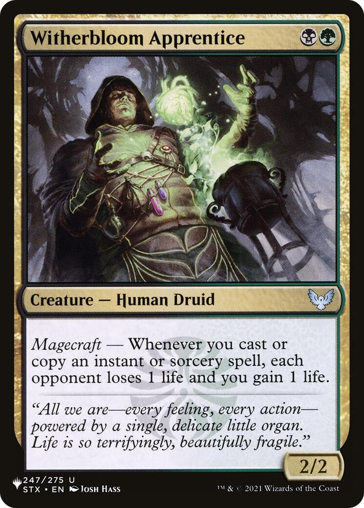 Witherbloom Apprentice (247/275) [The List Reprints]