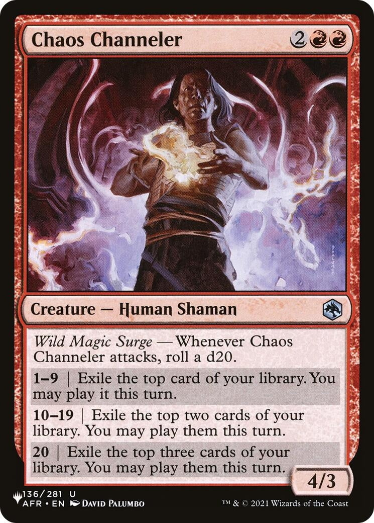Image for Chaos Channeler (136/281) [The List Reprints] - Magic: The Gathering