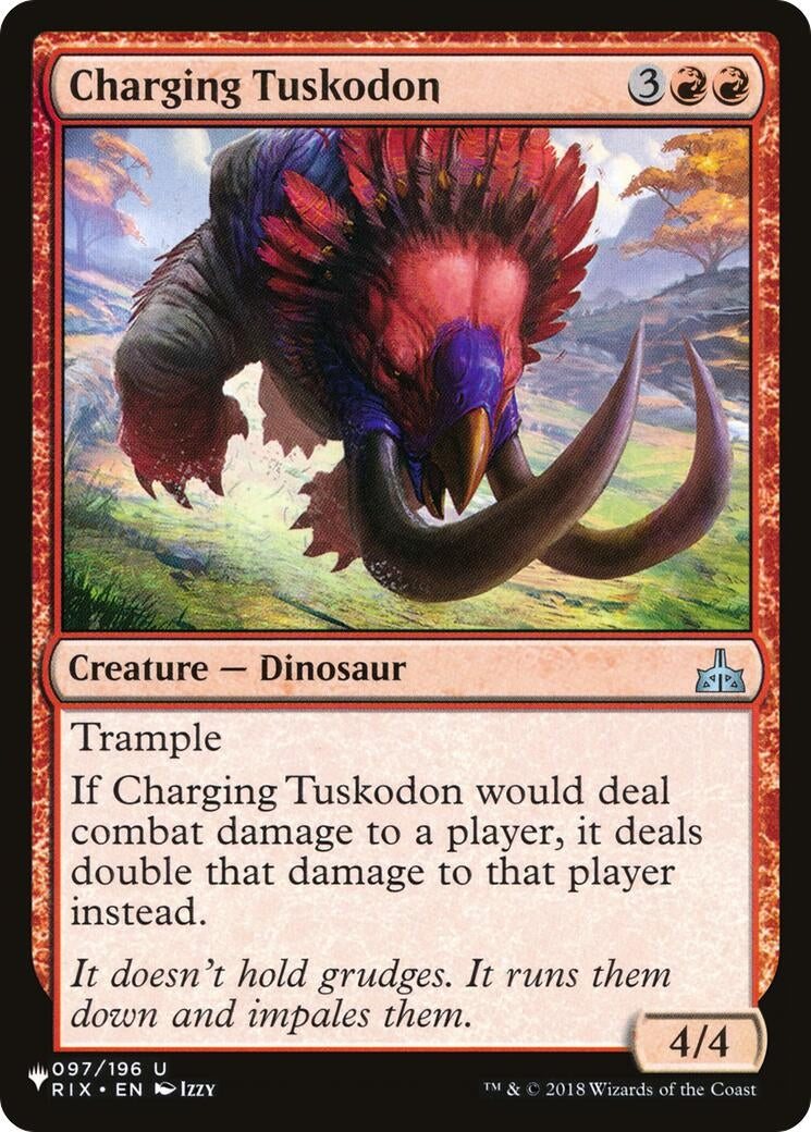 Image for Charging Tuskodon (097/196) [The List Reprints] - Magic: The Gathering