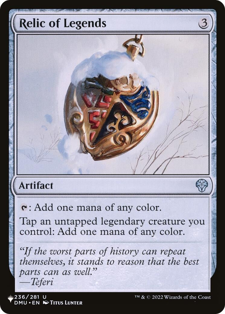 Image for Relic of Legends (236/281) [The List Reprints] - Magic: The Gathering