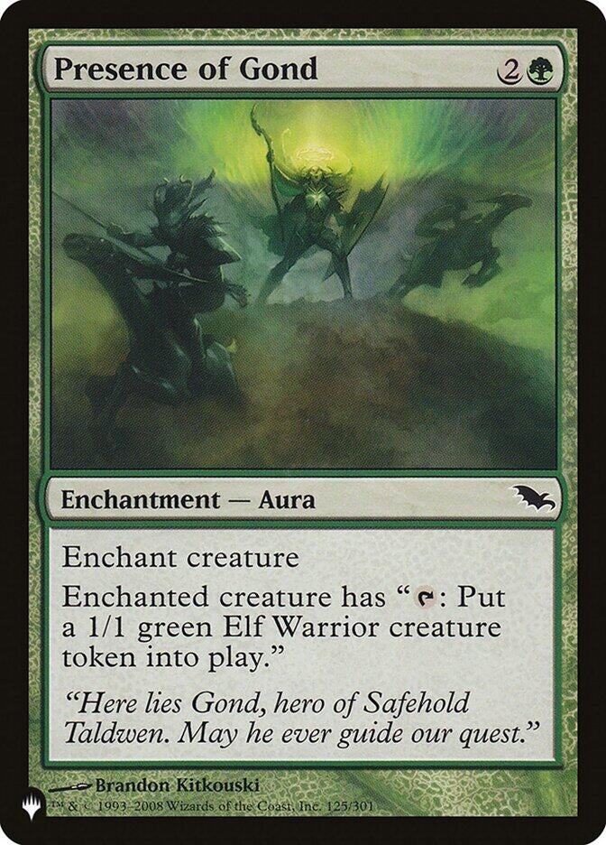 Image for Presence of Gond (125/301) [The List Reprints] - Magic: The Gathering