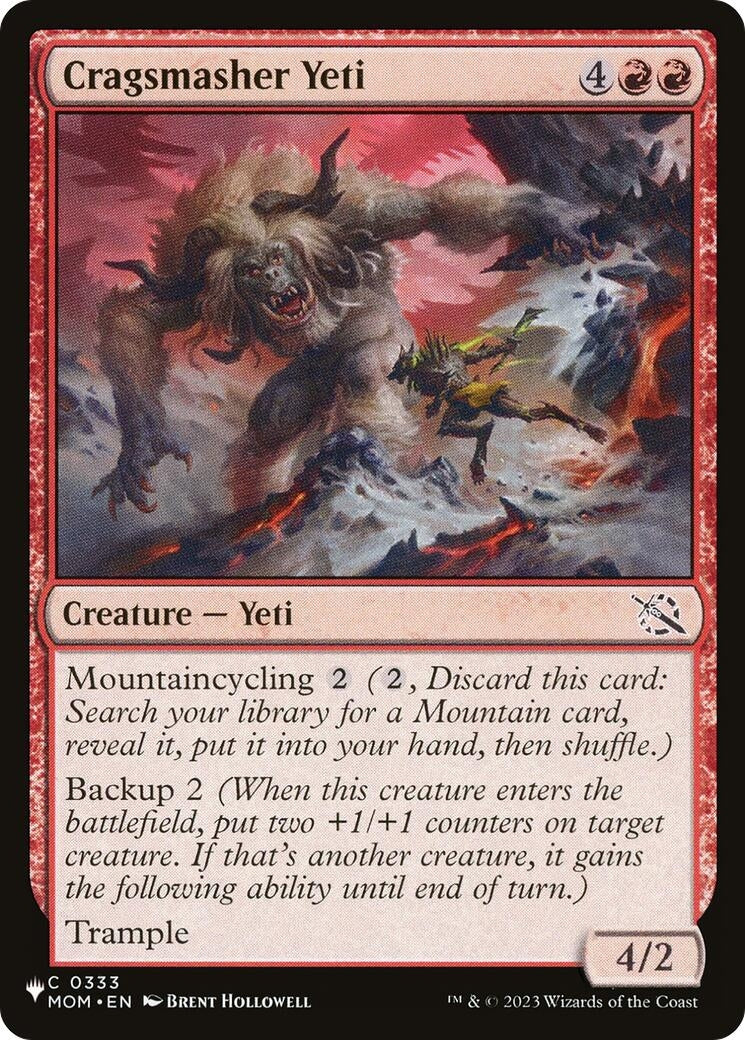 Image for Cragsmasher Yeti (0333) [The List Reprints] - Magic: The Gathering