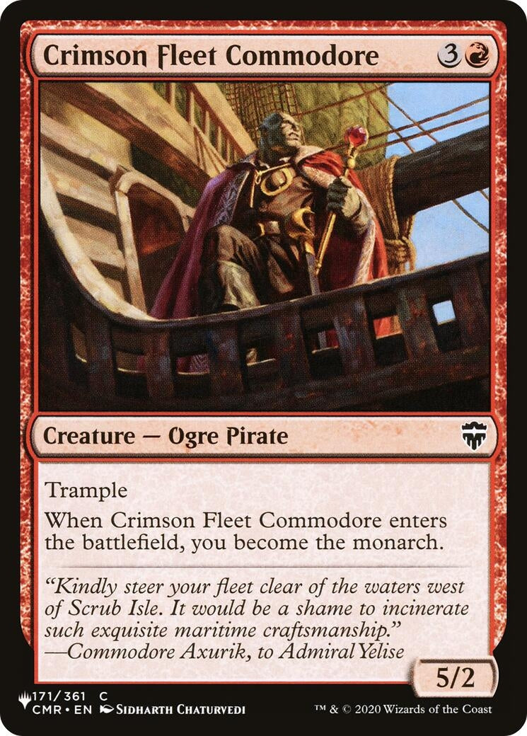 Image for Crimson Fleet Commodore (171/361) [The List Reprints] - Magic: The Gathering