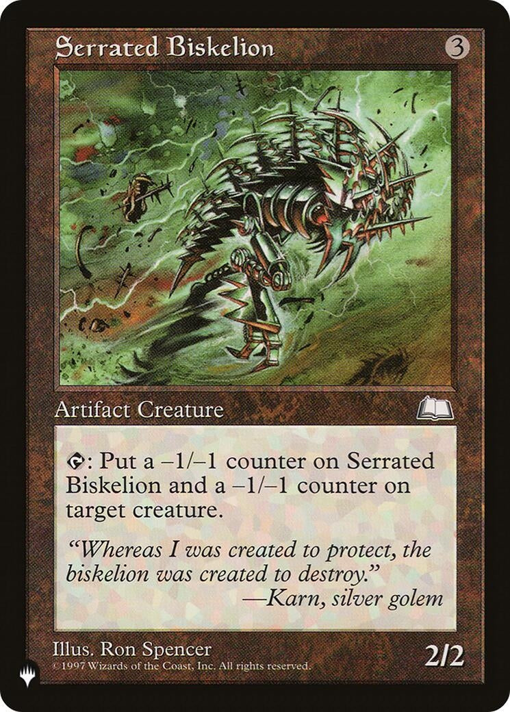 Image for Serrated Biskelion [The List Reprints] - Magic: The Gathering