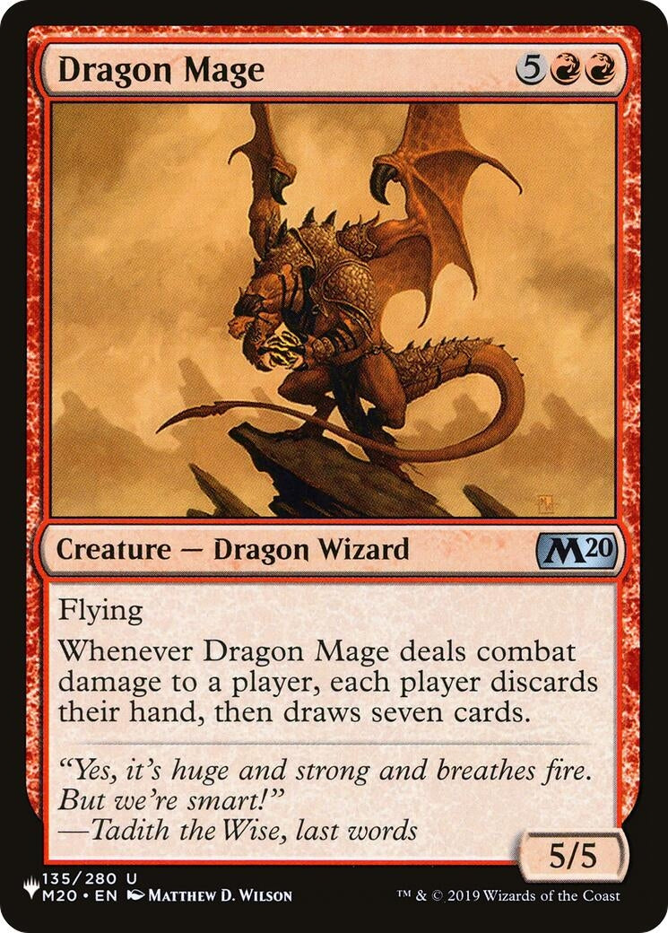 Image for Dragon Mage (135/280) [The List Reprints] - Magic: The Gathering
